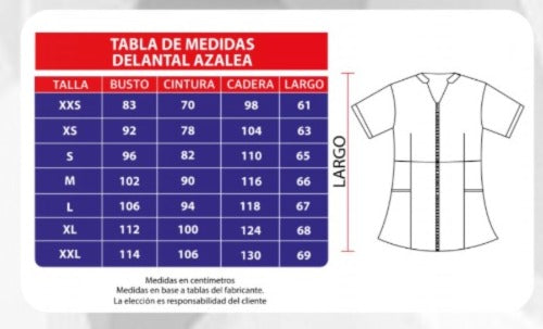 Delantal Antifluido Azalea Celeste