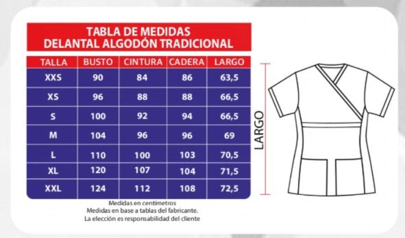 Delantal Algodón Negro