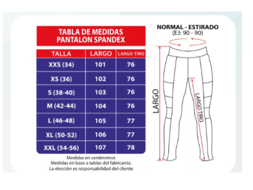 Pantalón Spandex 880-A - Negro
