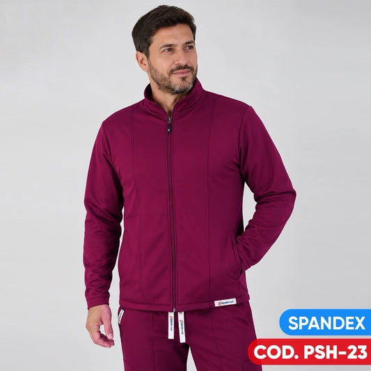 Polerón Spandex Burdeo Hombre