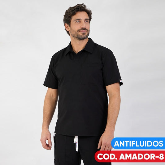Delantal Antifluido Negro Amador