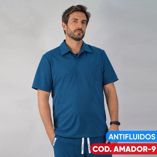 Delantal Antifluido Verde Petróleo Amador