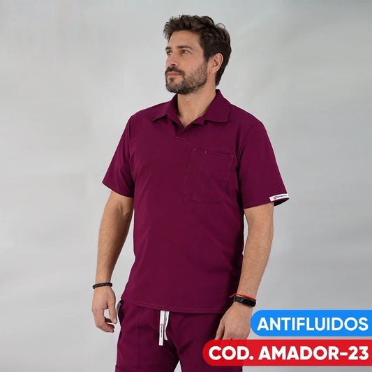 Delantal Antifluido Burdeo Amador