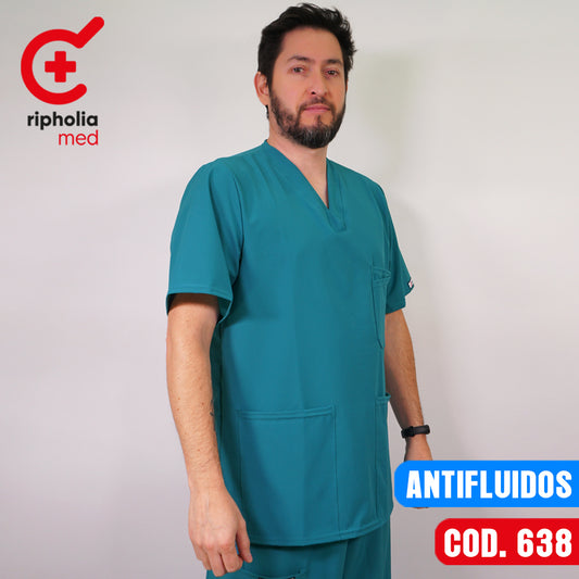 Delantal Antifluido Verde Turquesa