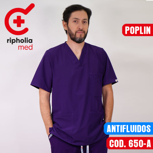 Delantal Antifluido Morado Oscuro