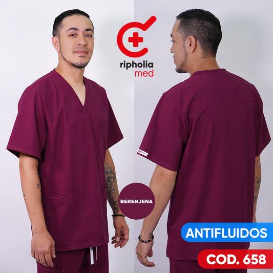 Delantal Antifluido Berenjena