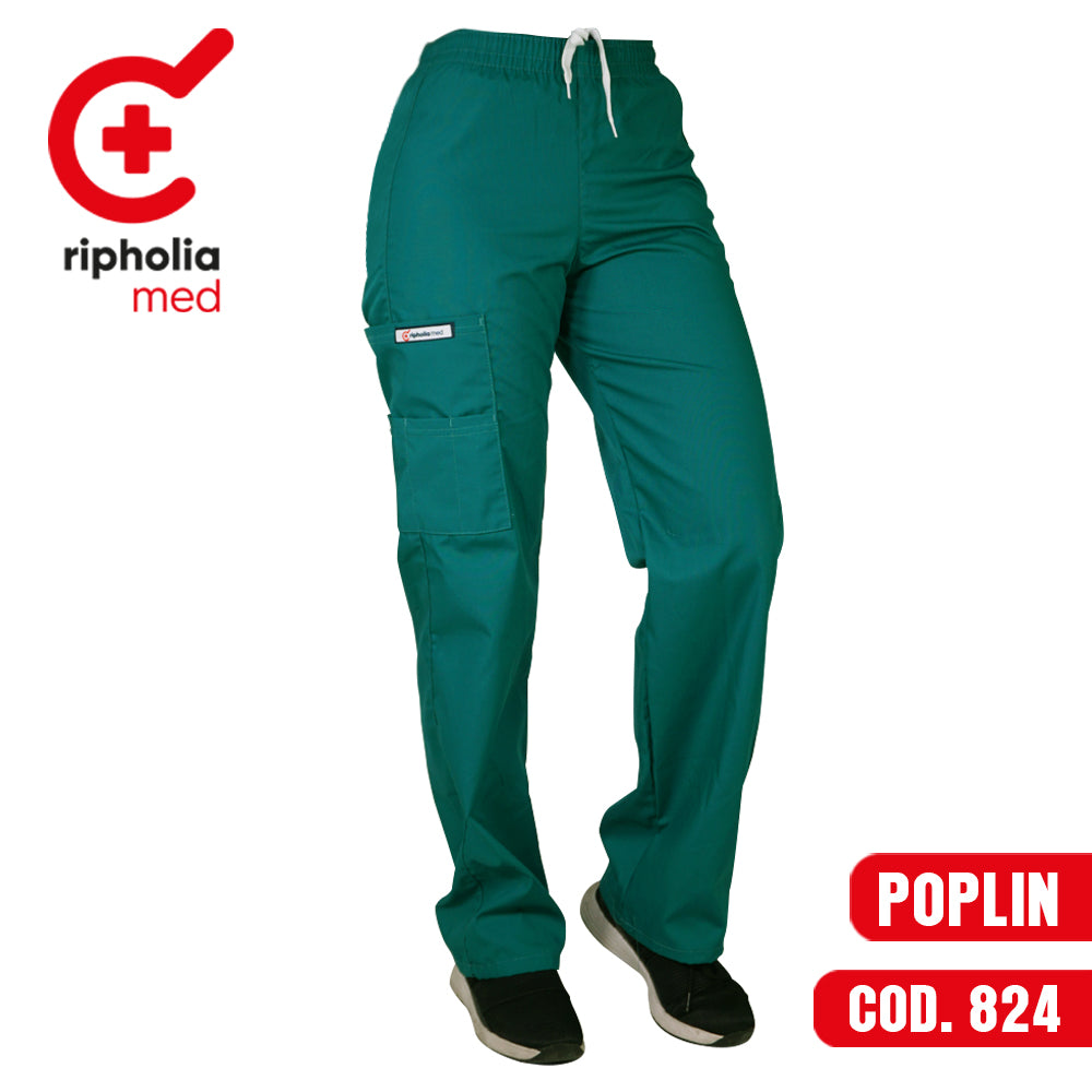 Pantalón Poplin Verde Jade