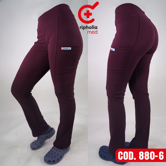 Pantalón Spandex Burdeo Oscuro