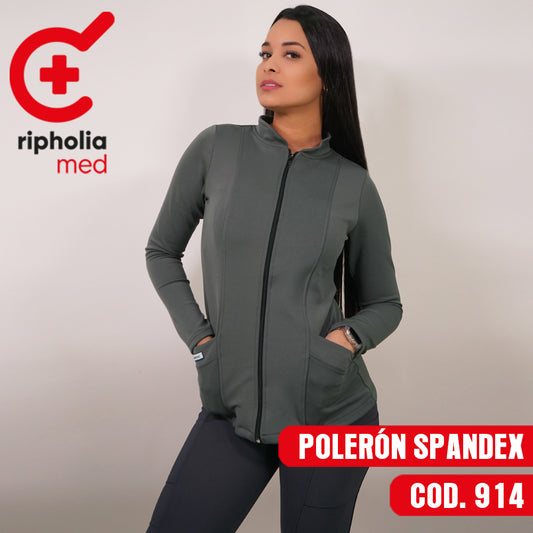 Polerón Spandex Gris