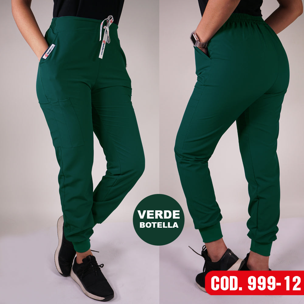 Pantalon Jogger Antifluido Verde Botella