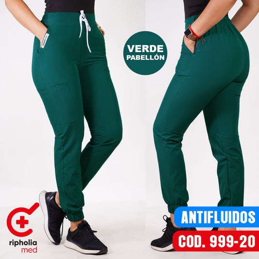 Pantalon Jogger Antifluido Verde Pabellón