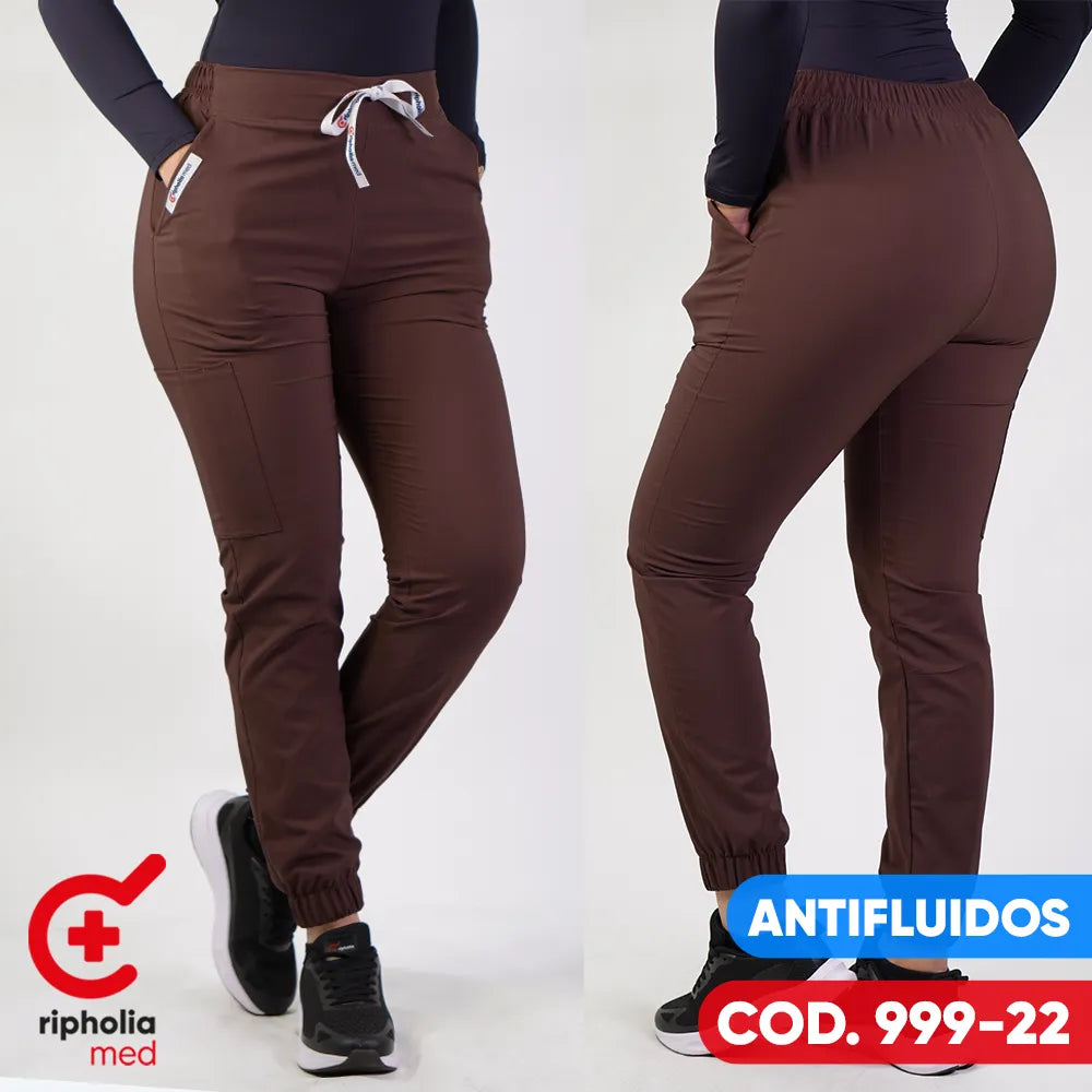 Pantalon Jogger Antifluidos Café