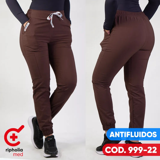 Pantalon Jogger Antifluidos Café
