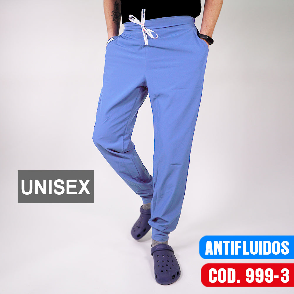 Pantalón Jogger Antifluidos Celeste