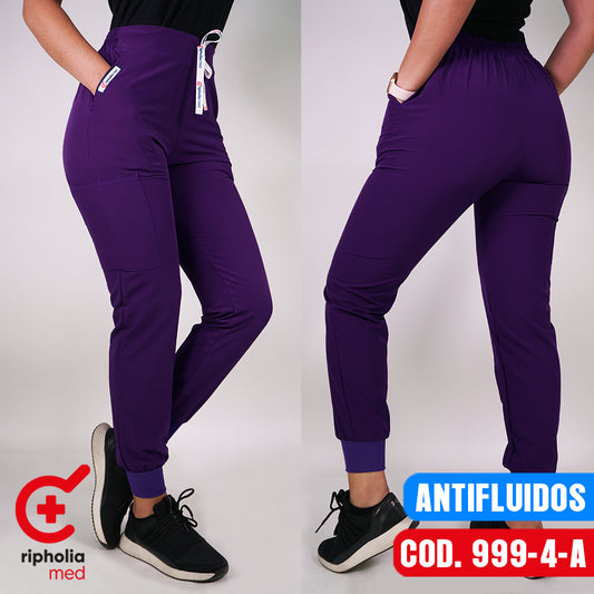 Pantalón Jogger Antifluidos Morado Oscuro