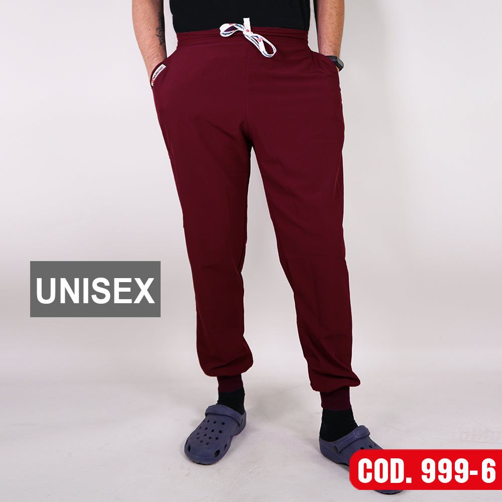 Pantalon Jogger Antifluidos Burdeo