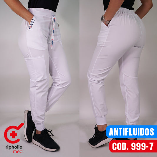 Pantalon Jogger Antifluidos Blanco