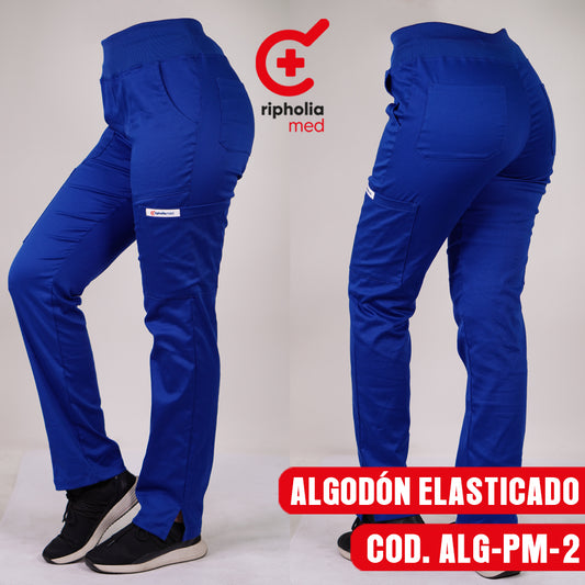 Pantalón Medical Algodón Azul Rey