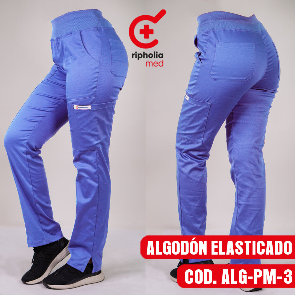Pantalón Medical Algodón Celeste