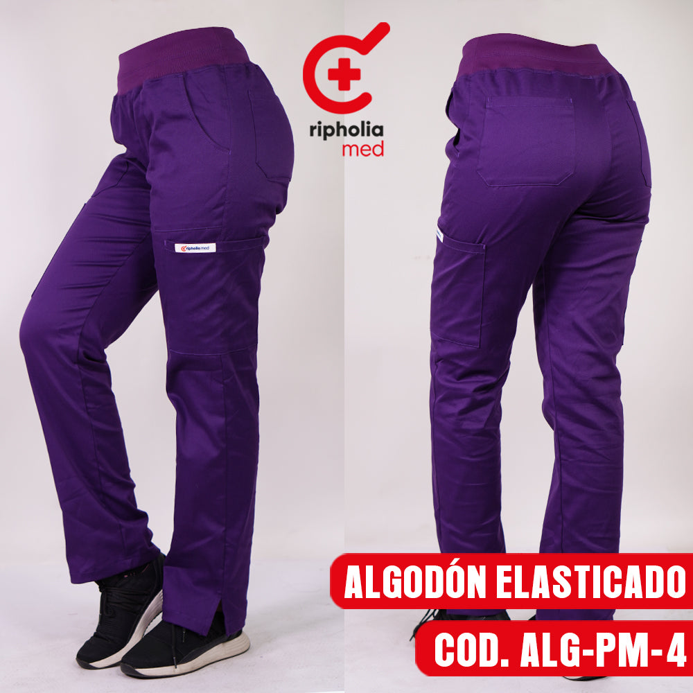 Pantalón Medical Algodón Morado