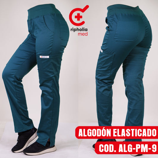 Pantalón Medical Algodón Verde Petróleo