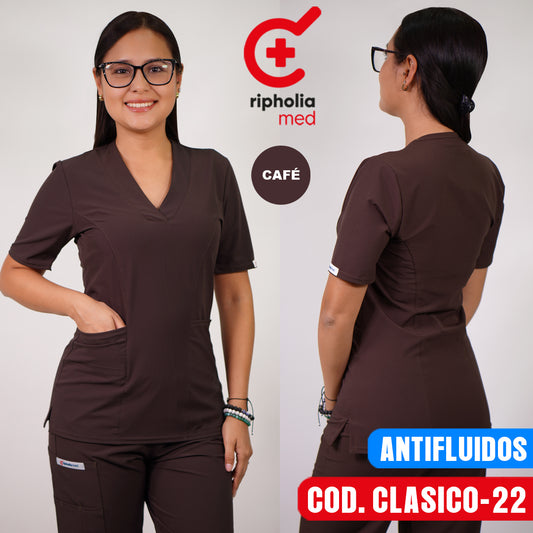 Delantal Clasico Antifluido Café