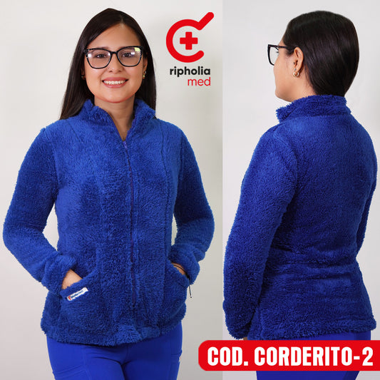 Polerón Corderito Azul Rey