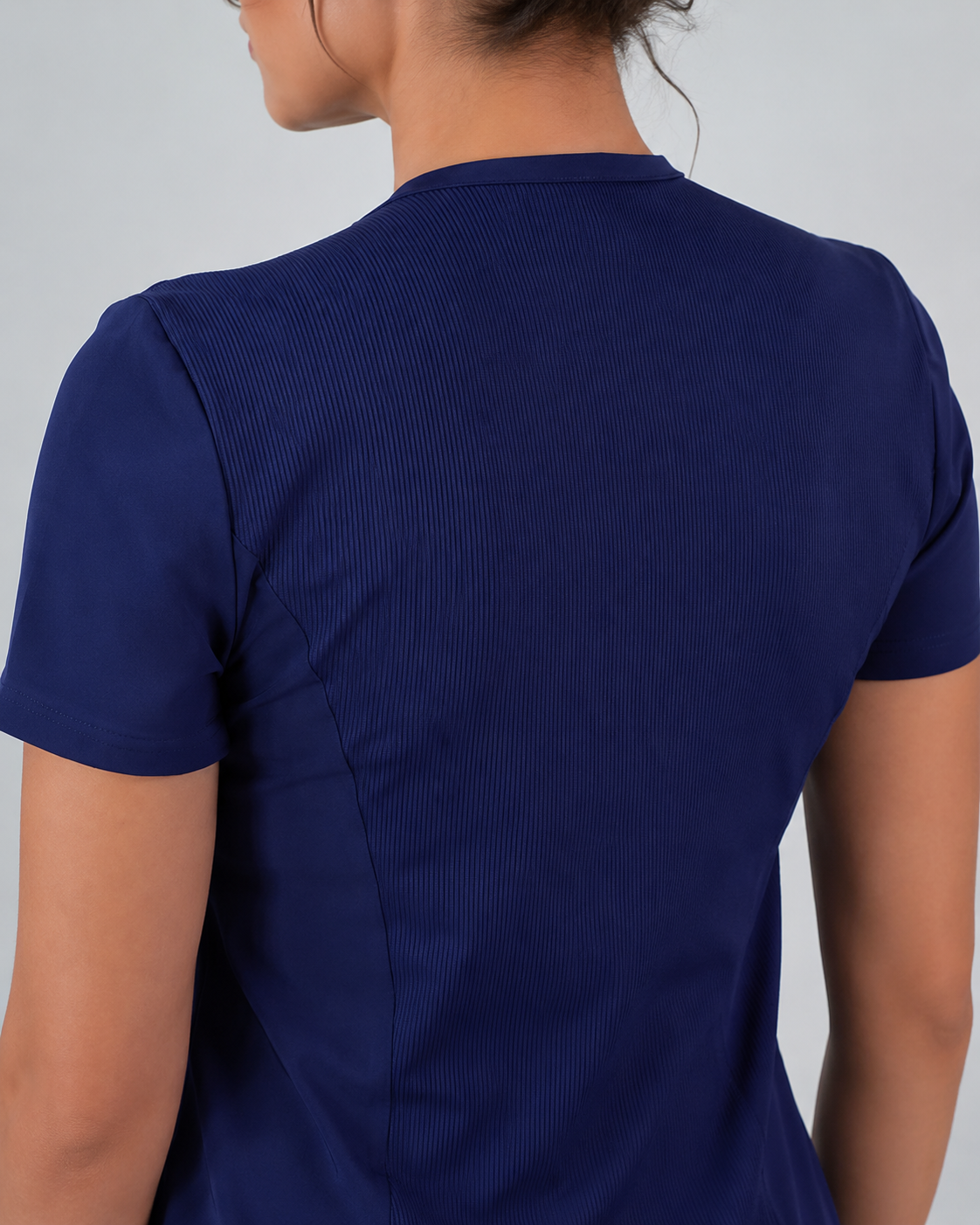 Delantal Antifluido Violeta Azul Marino