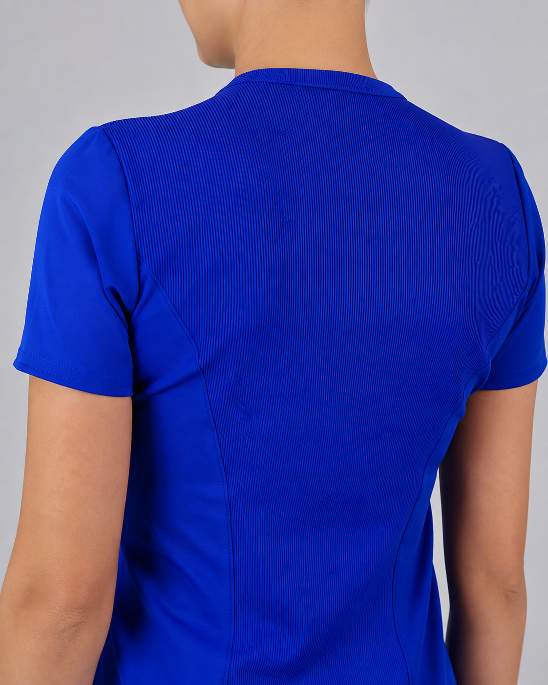 Delantal Antifluido Violeta Azul Rey