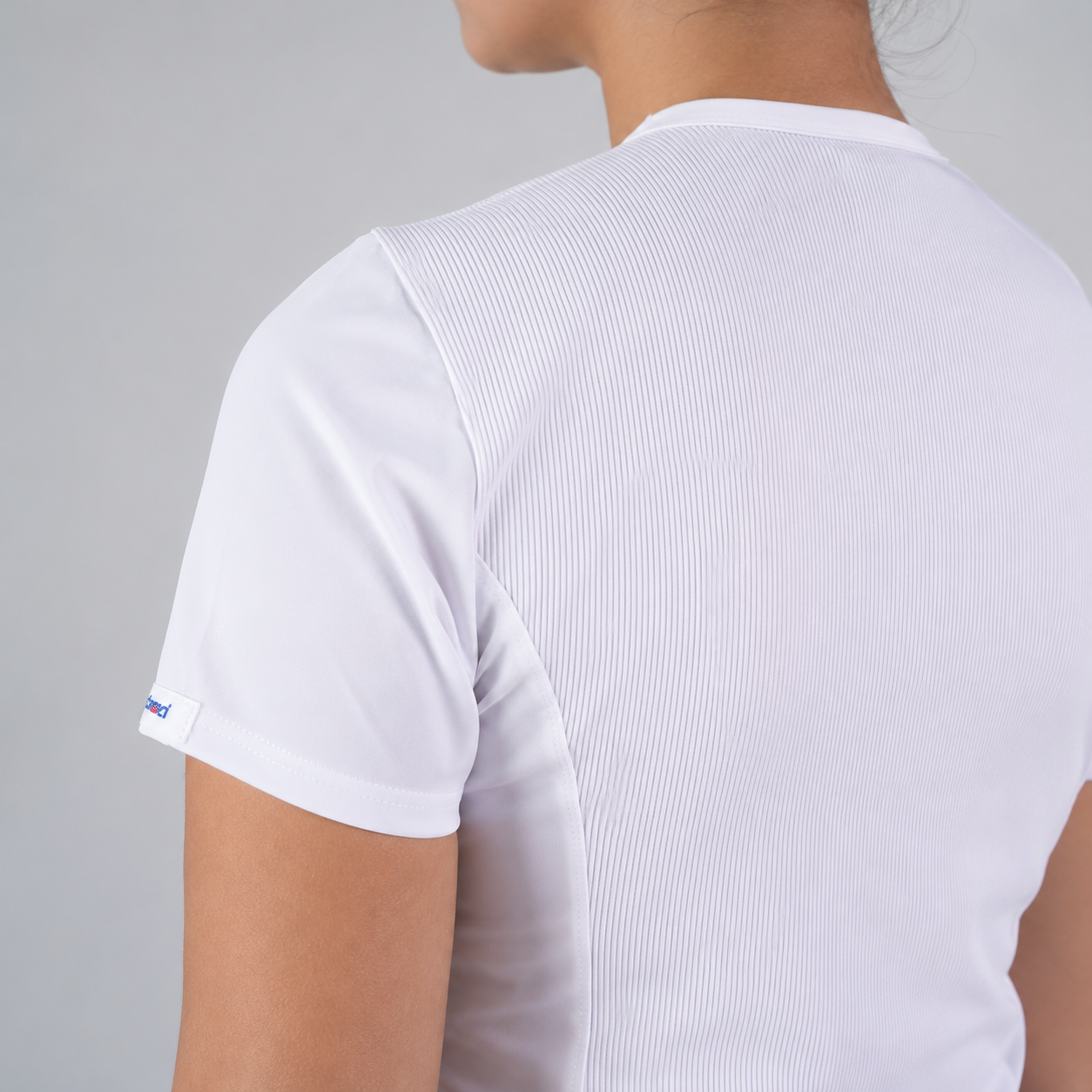 Delantal Antifluido Violeta Blanco