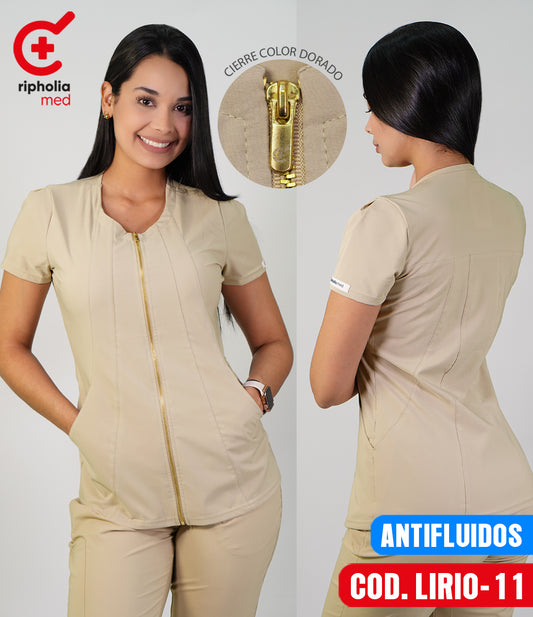 Delantal Antifluidos Lirio Beige