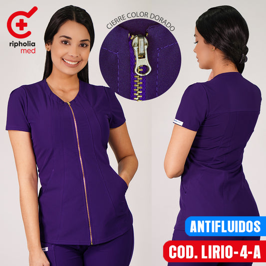 Delantal Antifluidos Lirio Morado