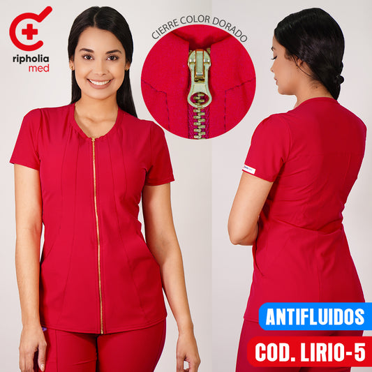 Delantal Antifluidos Lirio Rojo