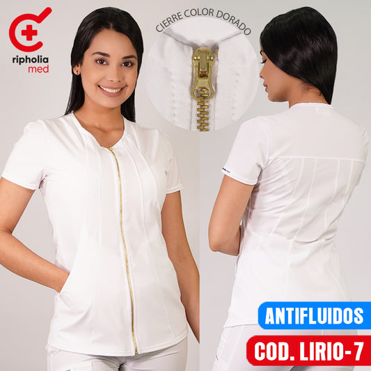 Delantal Antifluidos Lirio Blanco