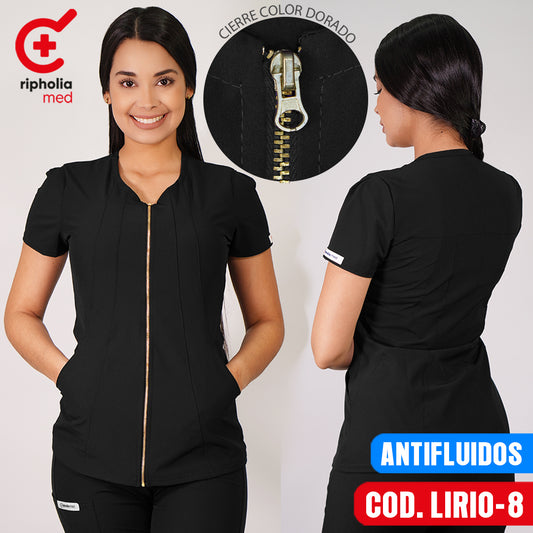 Delantal Antifluidos Lirio Negro