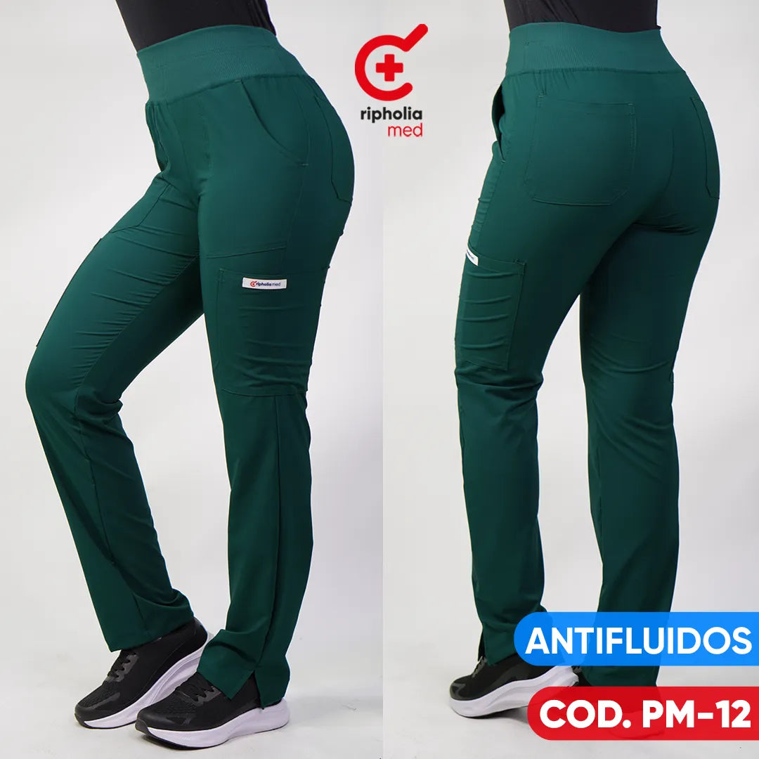 Pantalón Medical Antifluidos Verde Botella