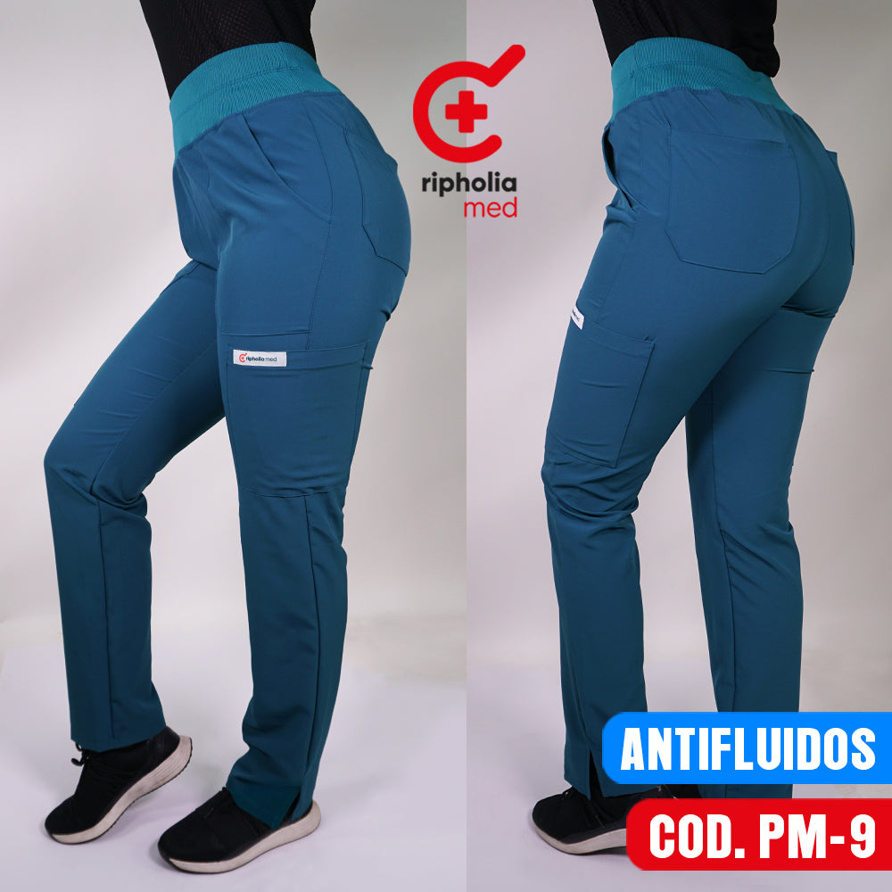 Pantalón Medical Antifluidos Verde Petróleo