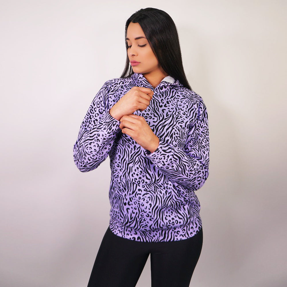 Polerón Print Morado