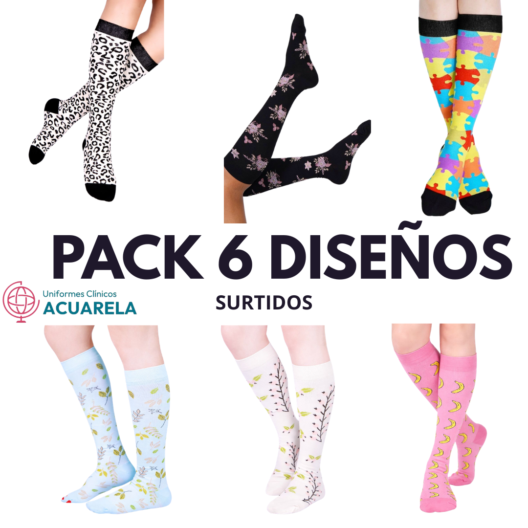 Pack de Medias de Compresión 6 uds SURTIDAS.