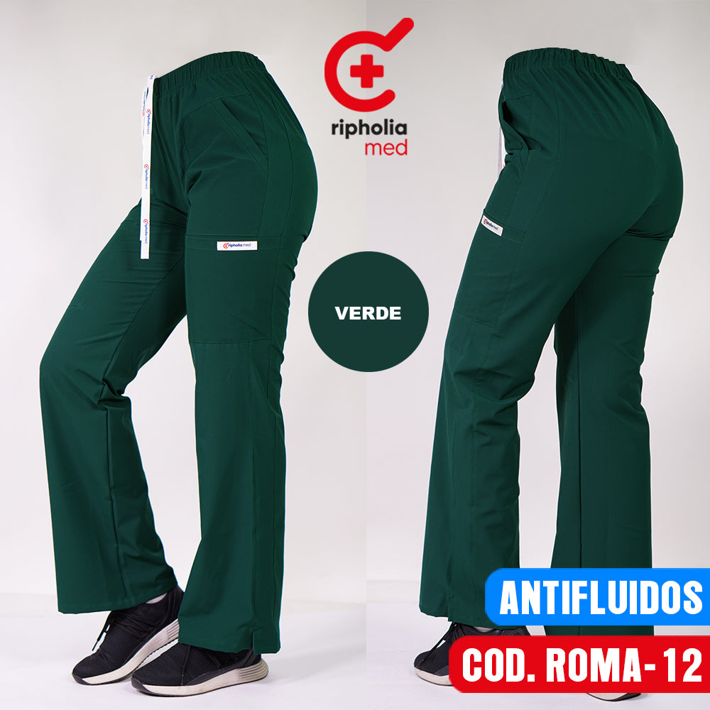 Pantalón Roma Antifluido Verde Botella