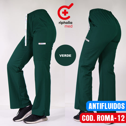 Pantalón Roma Antifluido Verde Botella