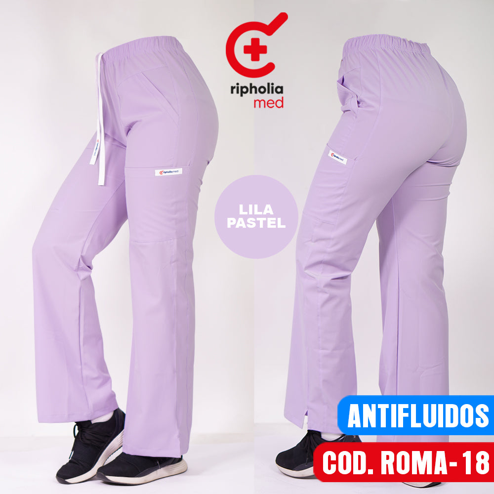 Pantalón Roma Antifluido Lila Pastel