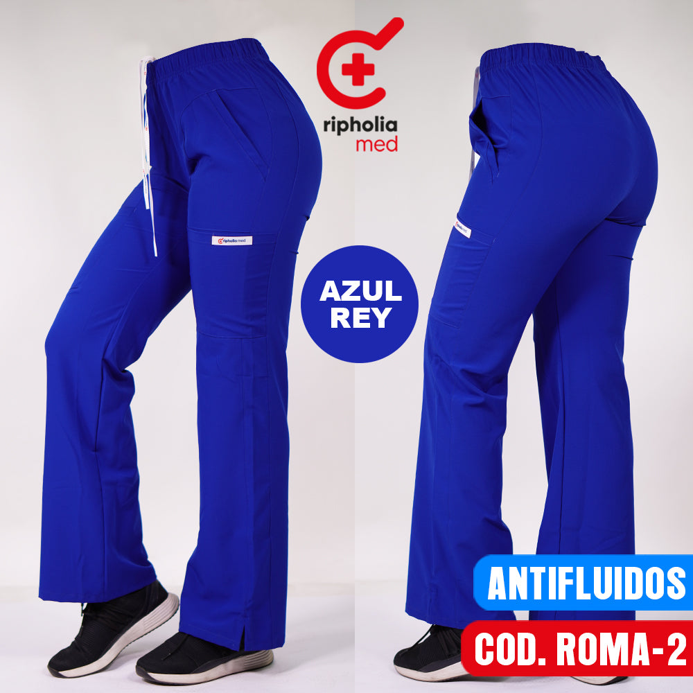 Pantalón Roma Antifluido Azul Rey