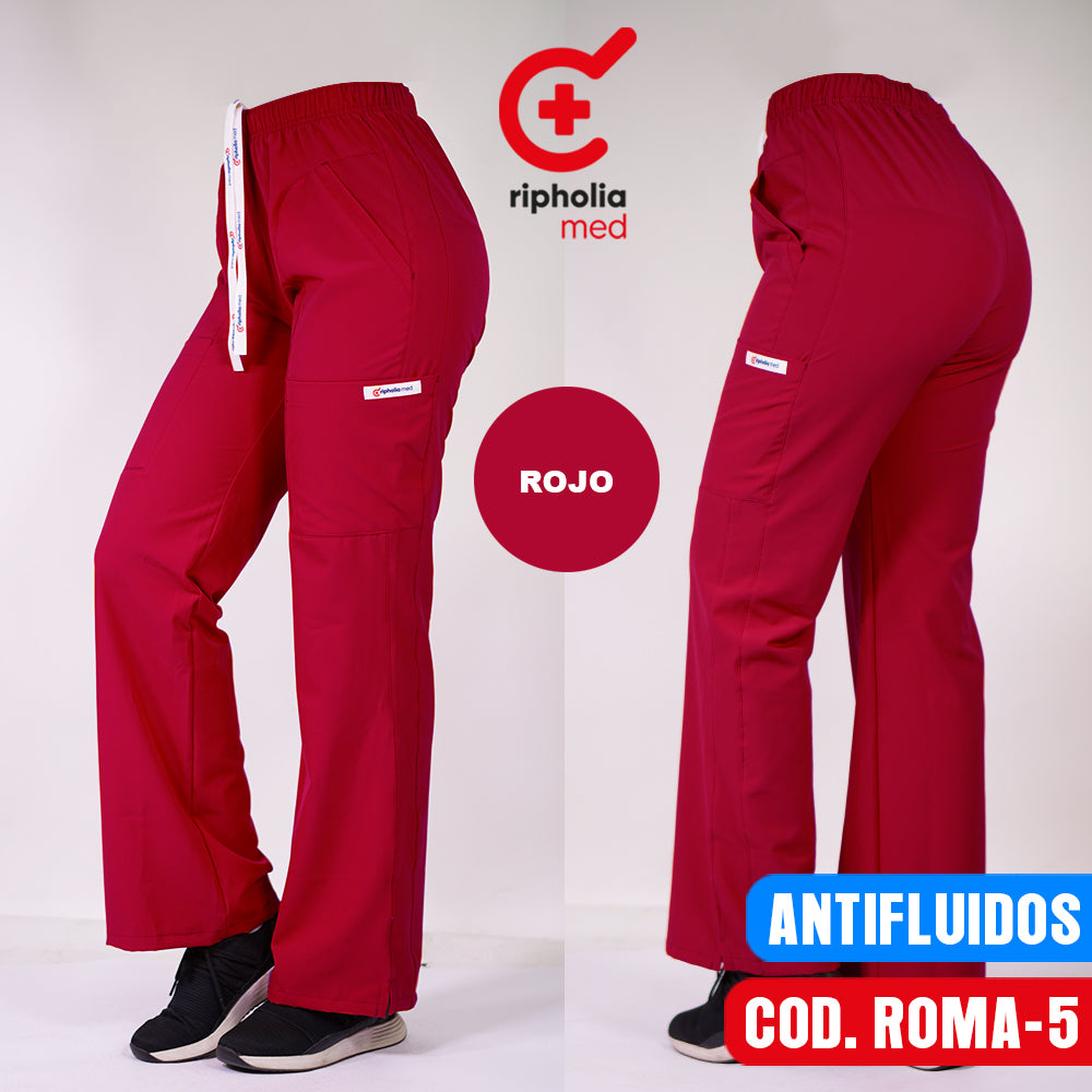 Pantalón Roma Antifluido Rojo