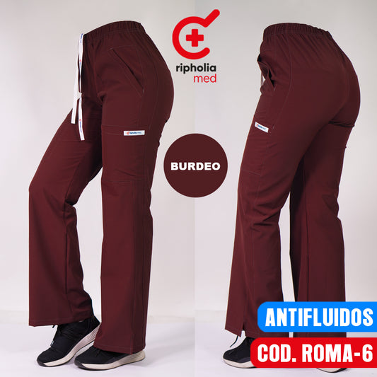 Pantalón Roma Antifluido Burdeo