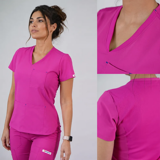 Delantal Antifluido Violeta Fucsia