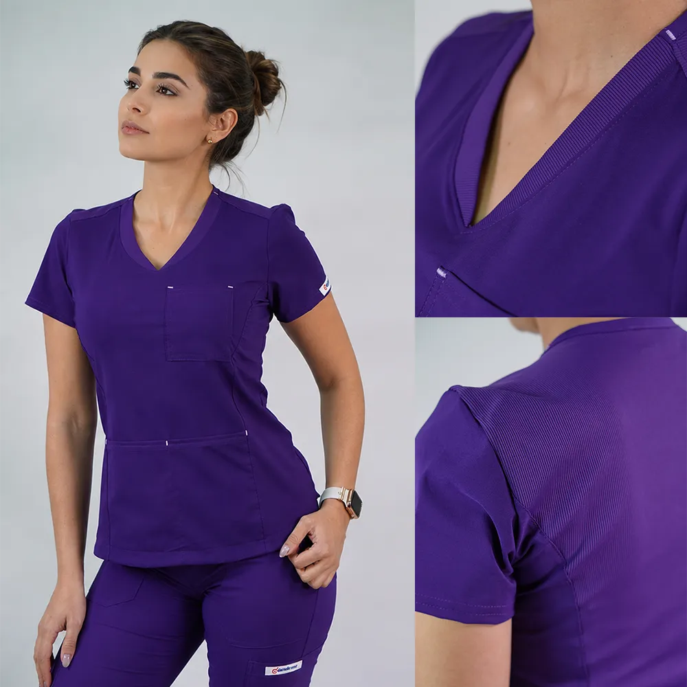 Delantal Antifluido Violeta Morado