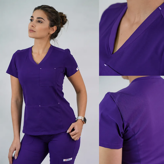 Delantal Antifluido Violeta Morado