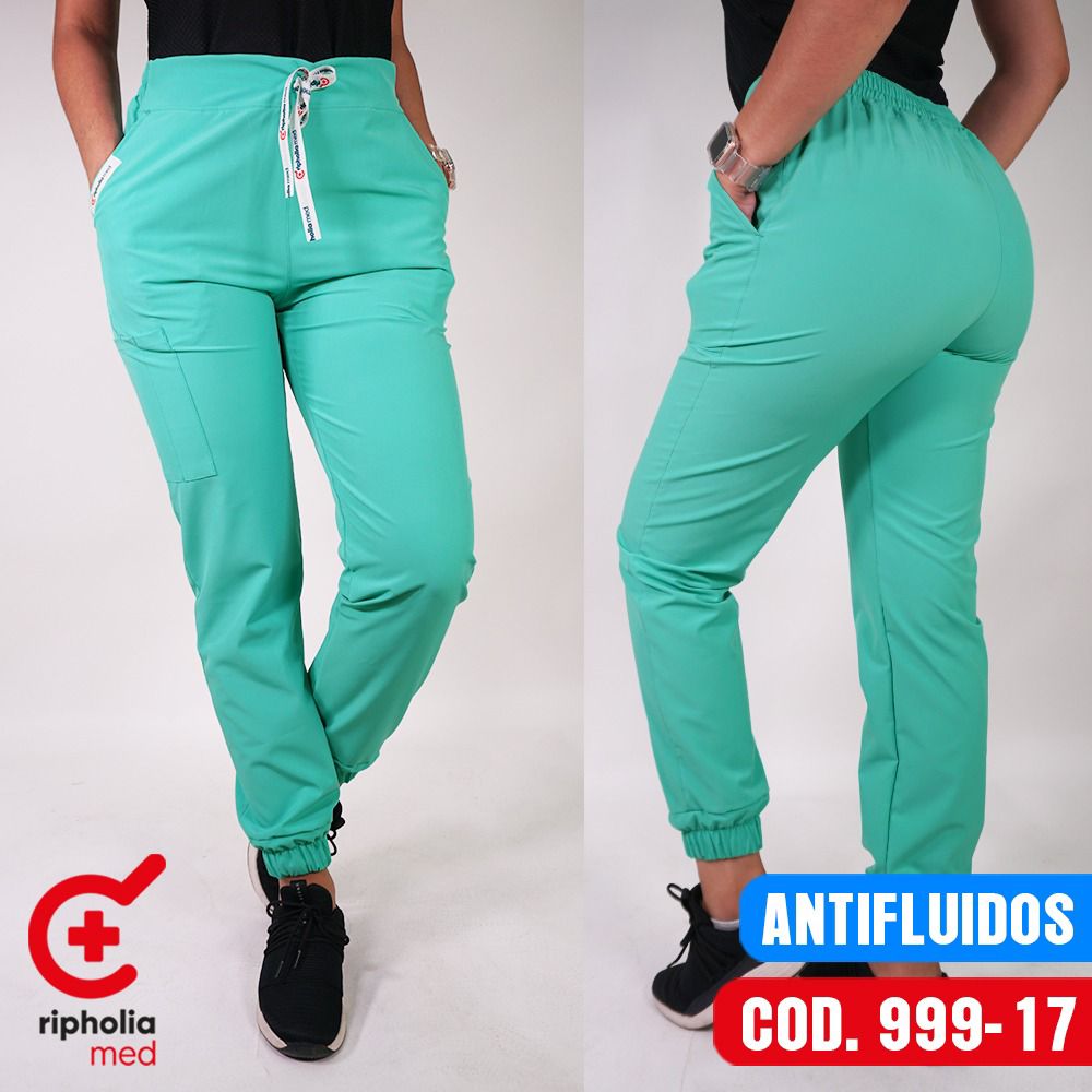 Pantalon Jogger Antifluido Verde Pastel