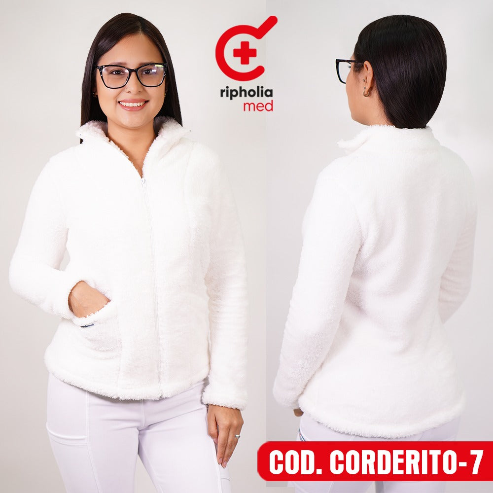 Polerón Corderito Blanco